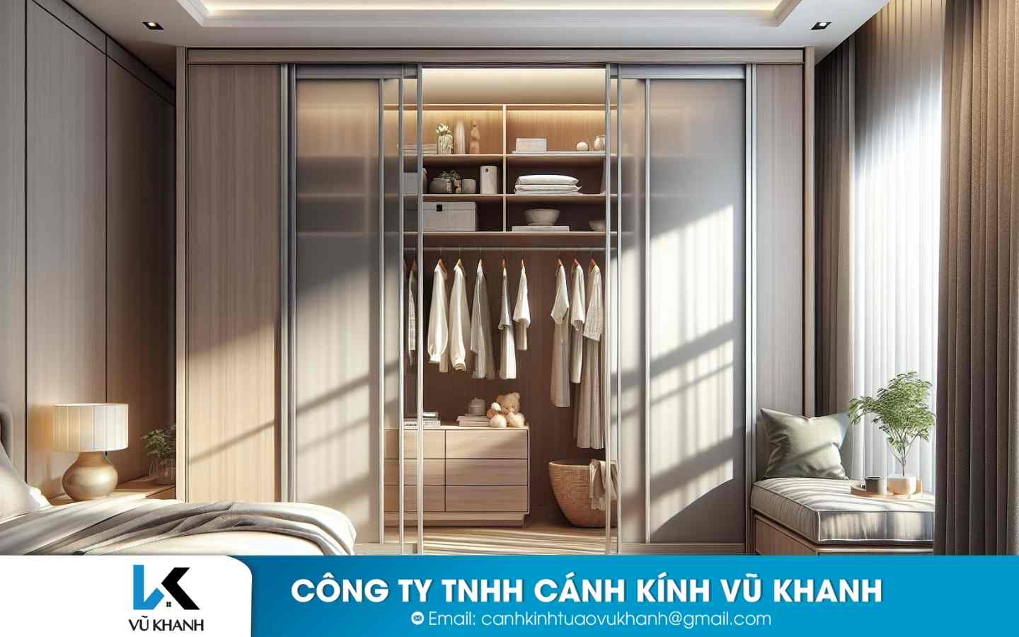 Ưu Điểm Khi Sử Dụng Cánh Kính Tủ Áo Kết Hợp Với Tủ Gỗ