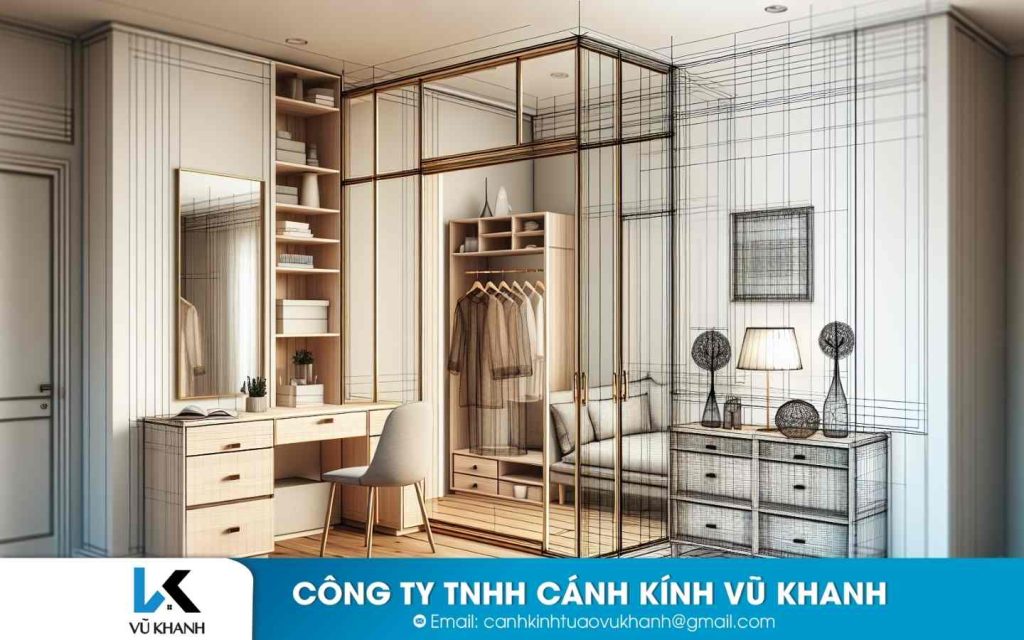 CÁNH KÍNH TỦ ÁO VŨ KHANH