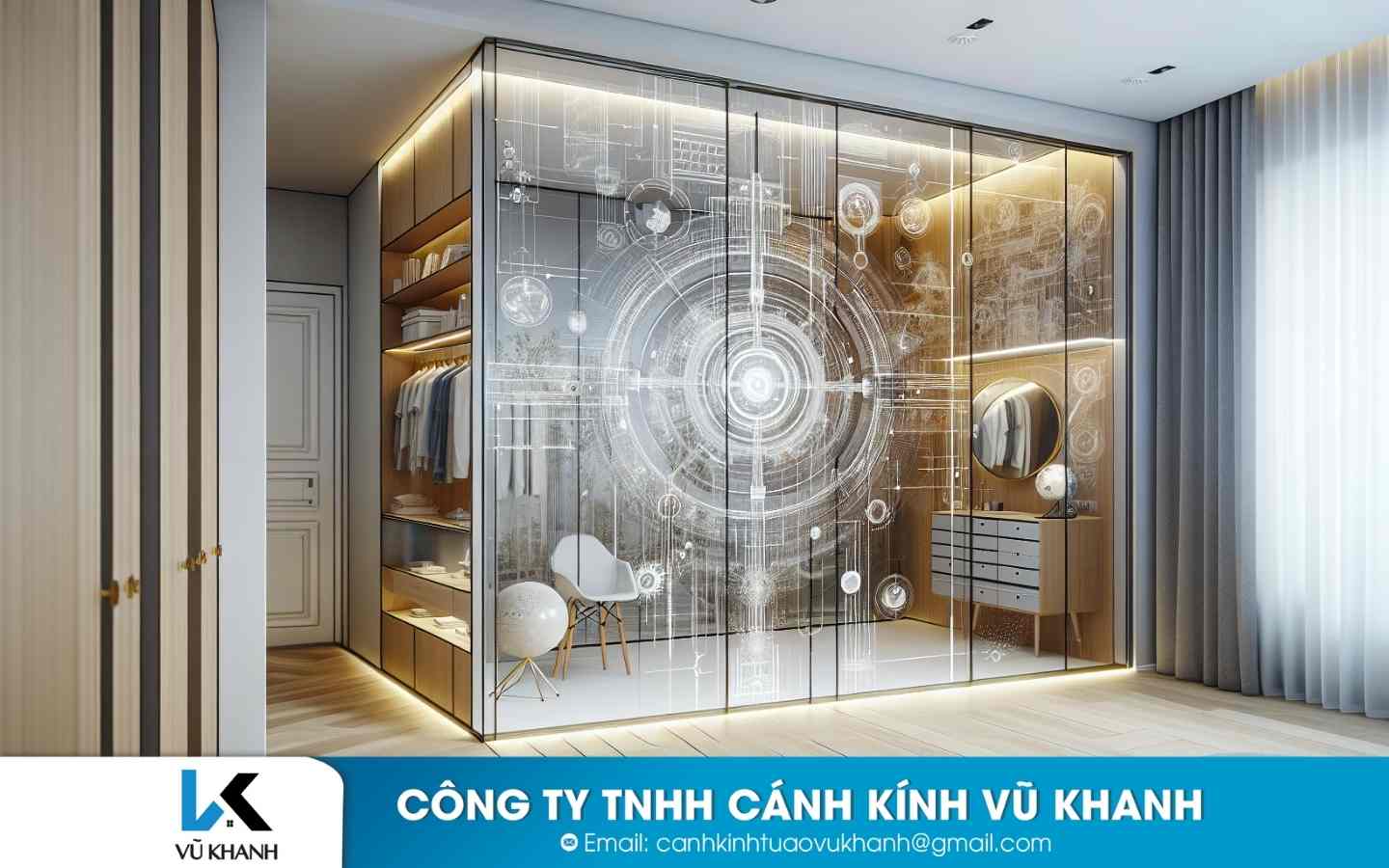 Tủ Áo Cánh Kính Cho Không Gian Phòng Ngủ Sang Trọng 2024